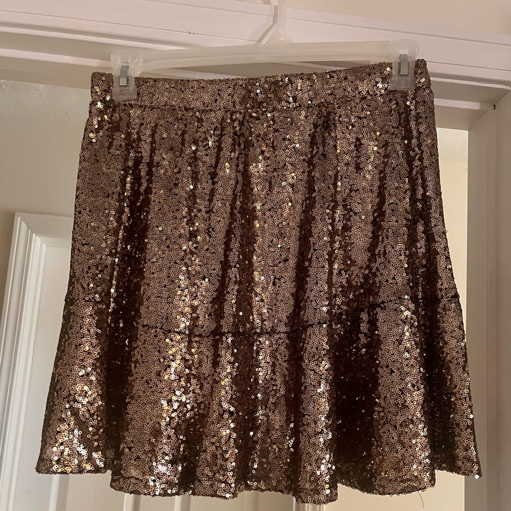 NWT/Never-worn Gold Sequin Skirt